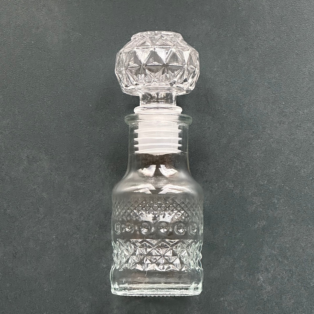 Glass Decanter With Beads - Decorative Bottle