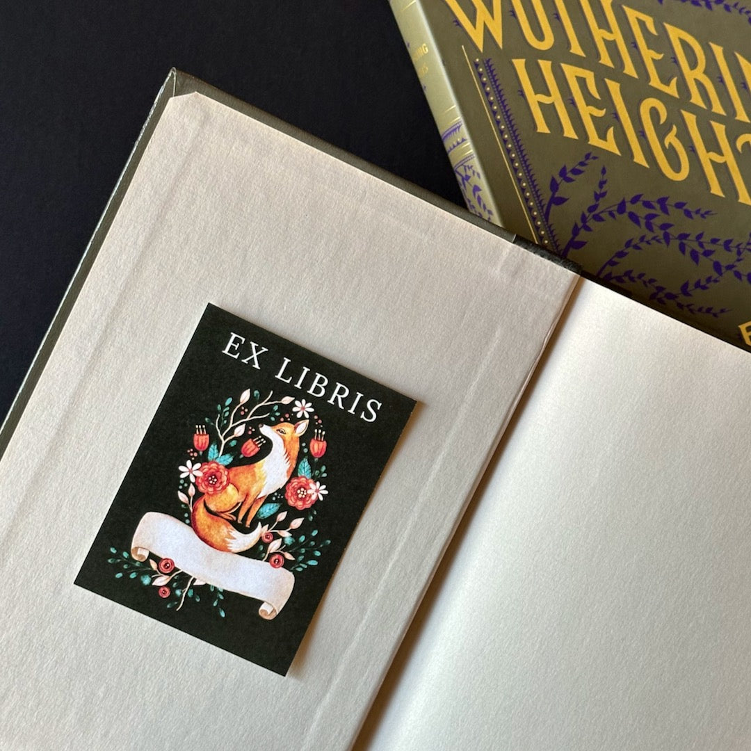 Bookplates - Fox and Flower Labels