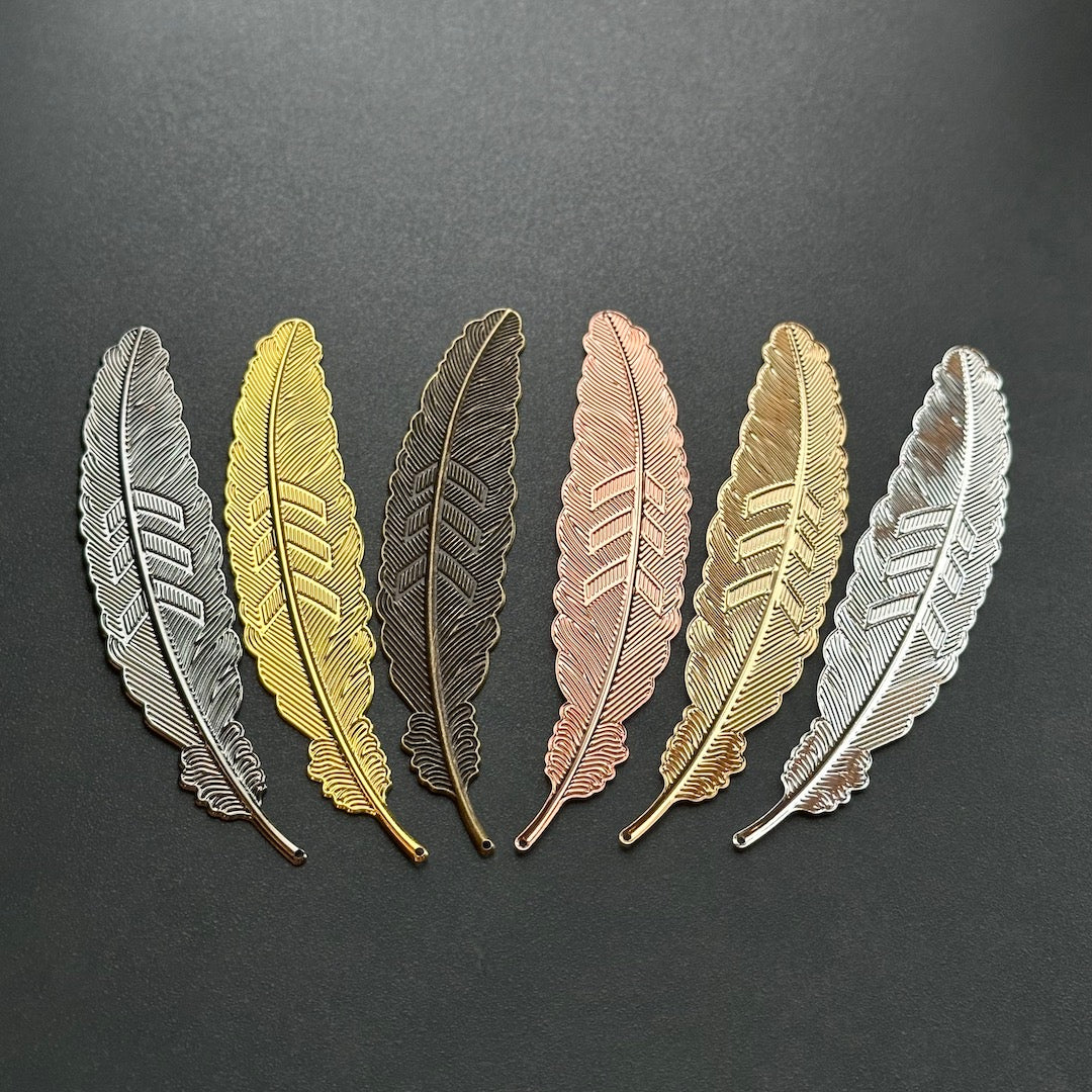Floating Feather - Metallic Bookmark