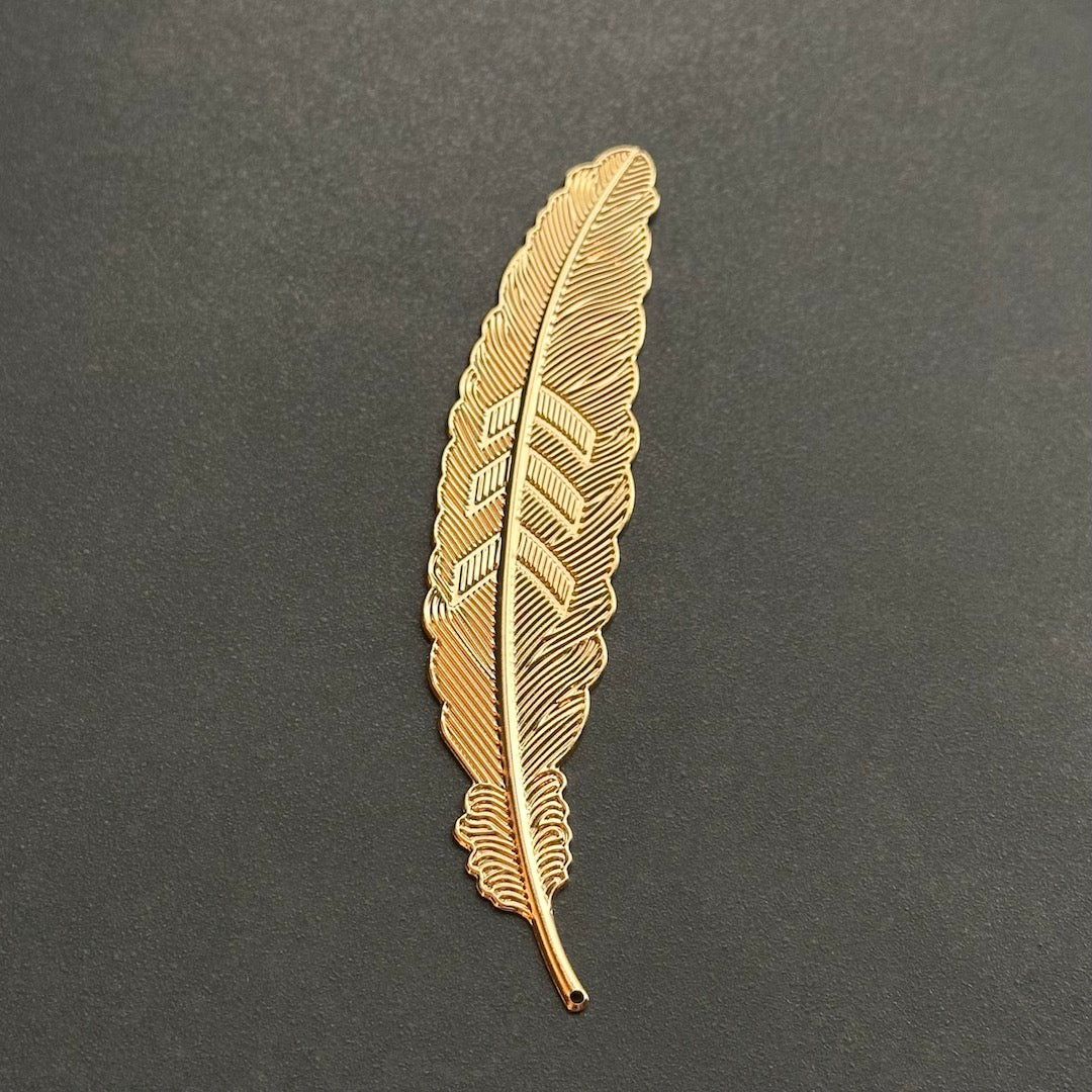 Floating Feather - Metallic Bookmark