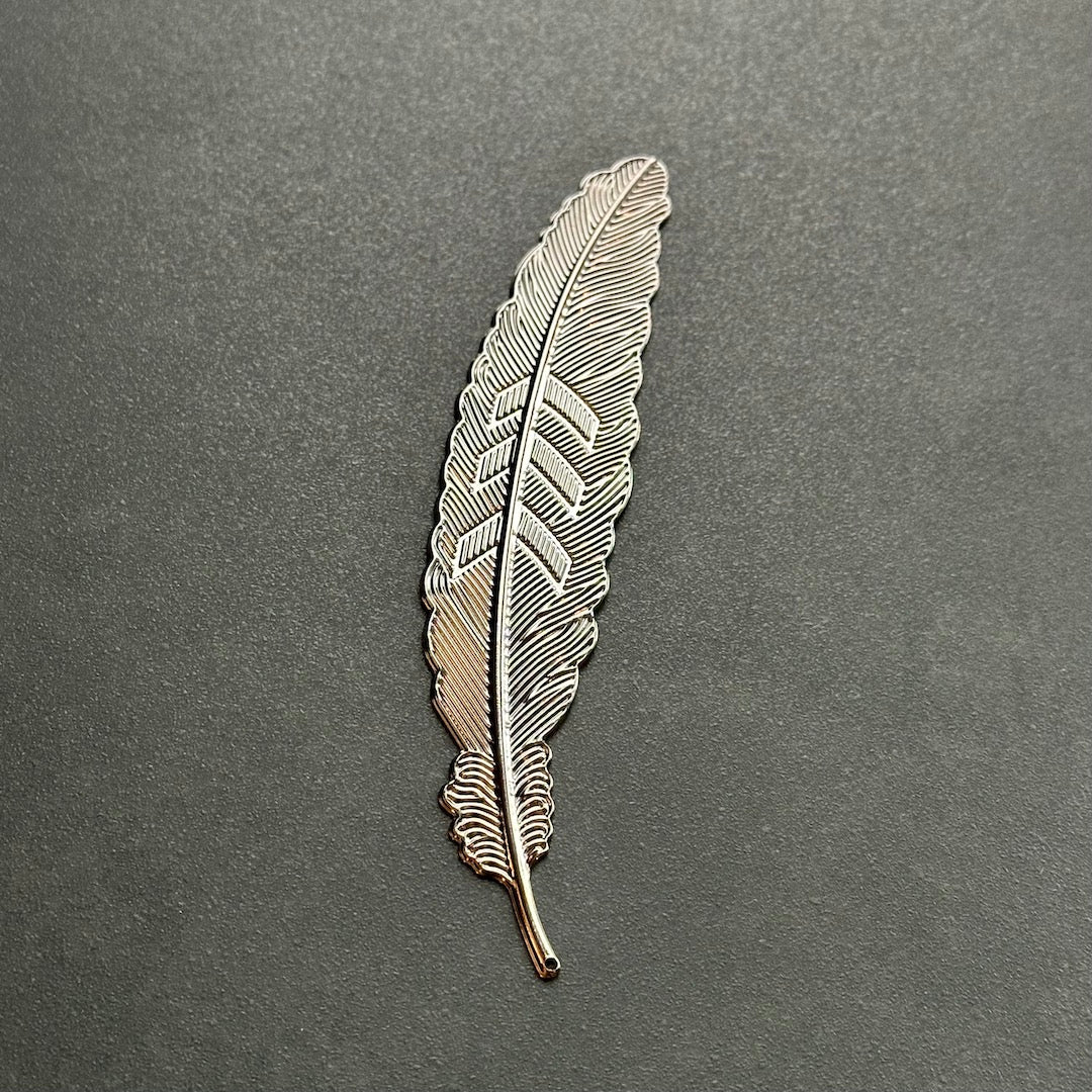 Floating Feather - Metallic Bookmark
