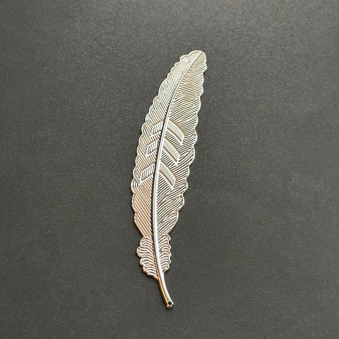 Floating Feather - Metallic Bookmark