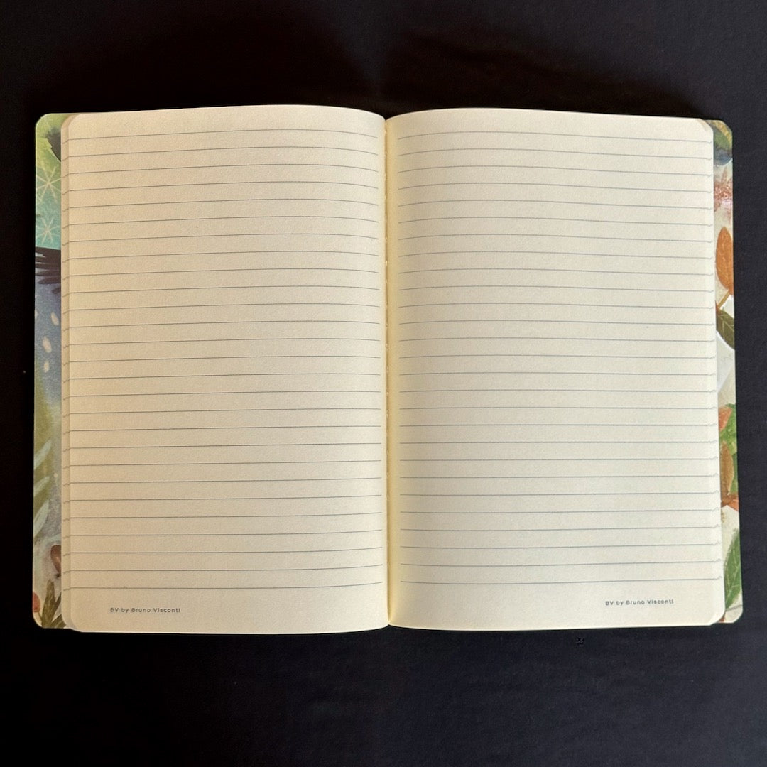 Birds and Pomegranates Supple Notebook - Softcover Journal