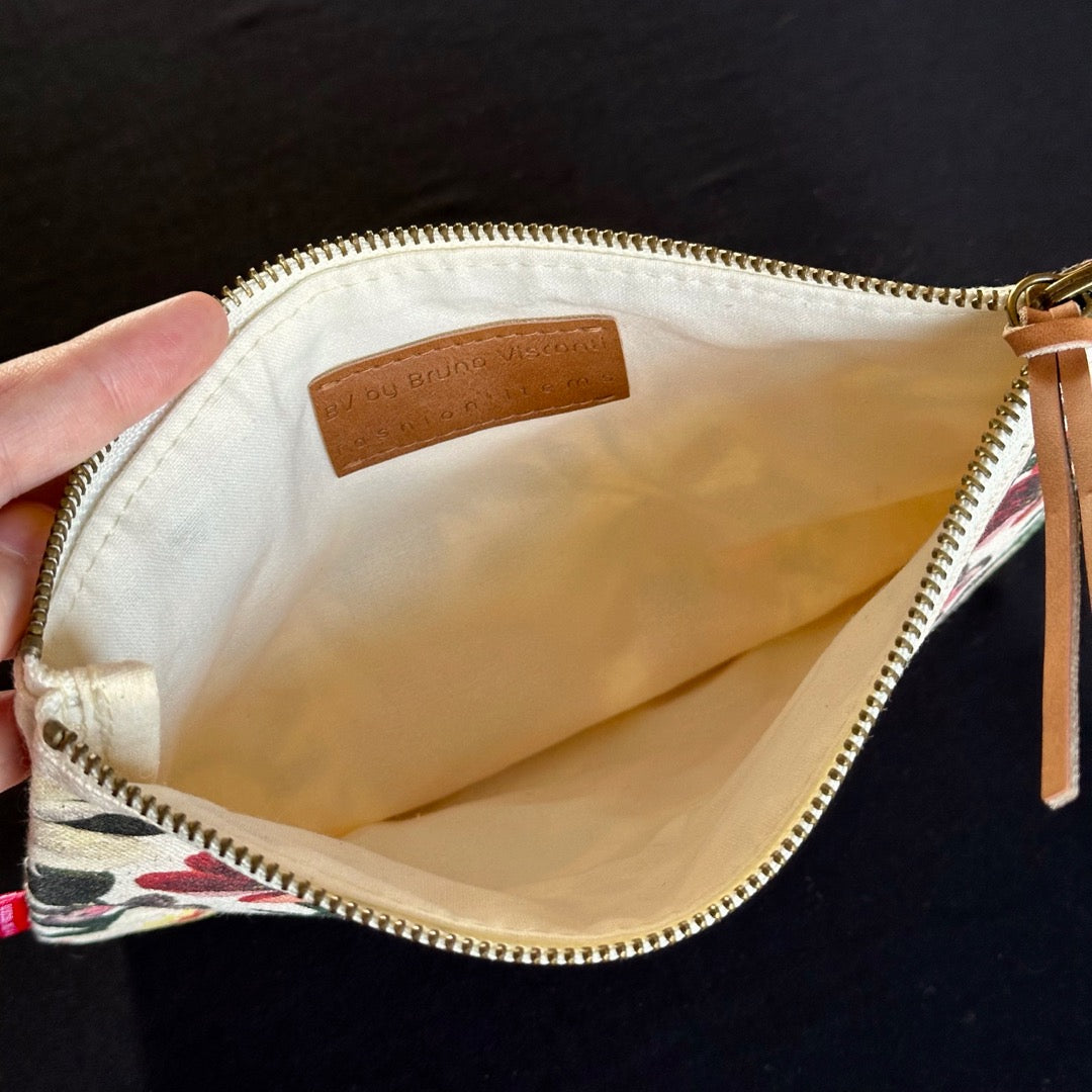 Flower Garden Pouch - Zippered Bag