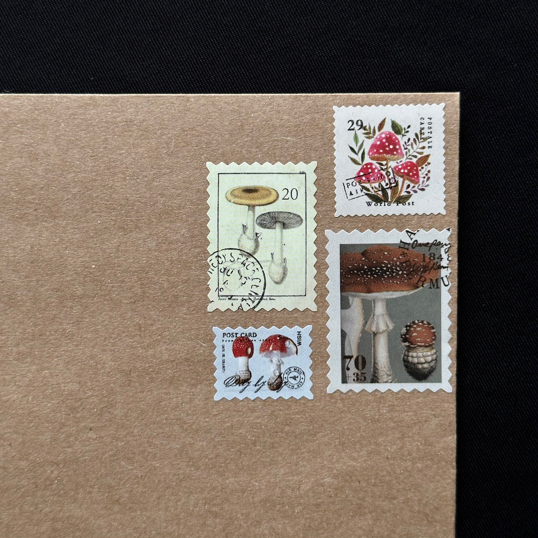 Postage - Toadstool Stickers