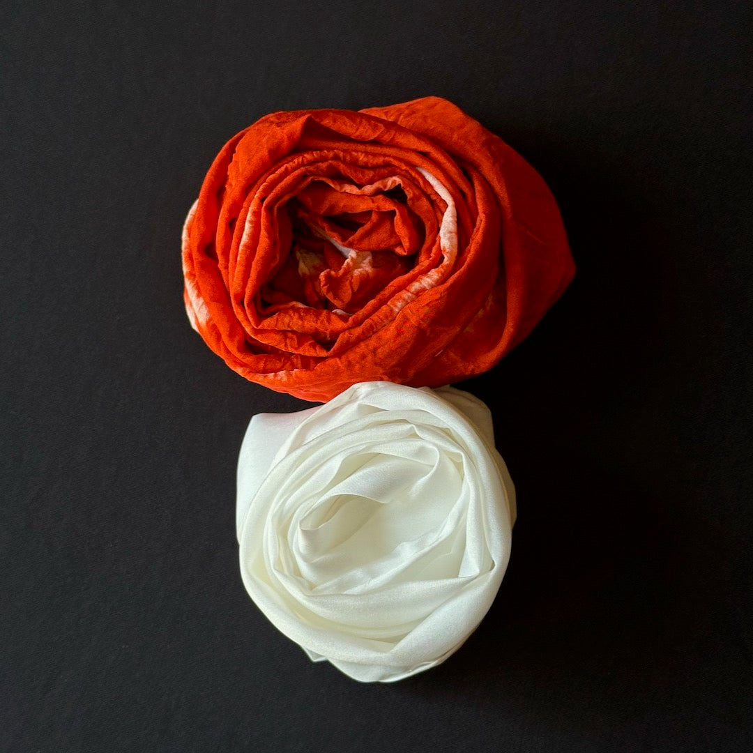 Flame-Colored Leaves - Silk Scarf Dyeing Kit
