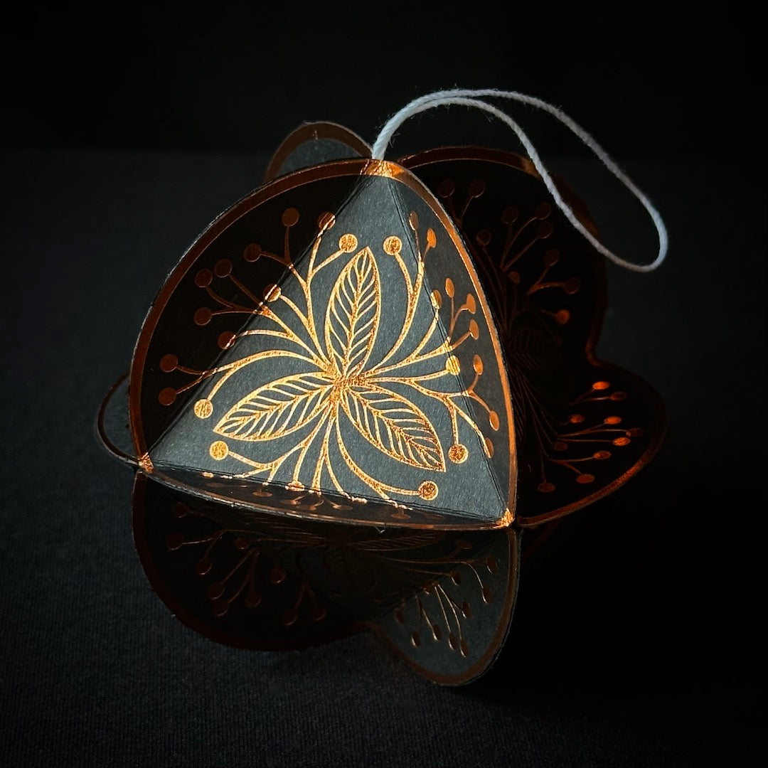 Geometric Charm - Paper Ornament Kit