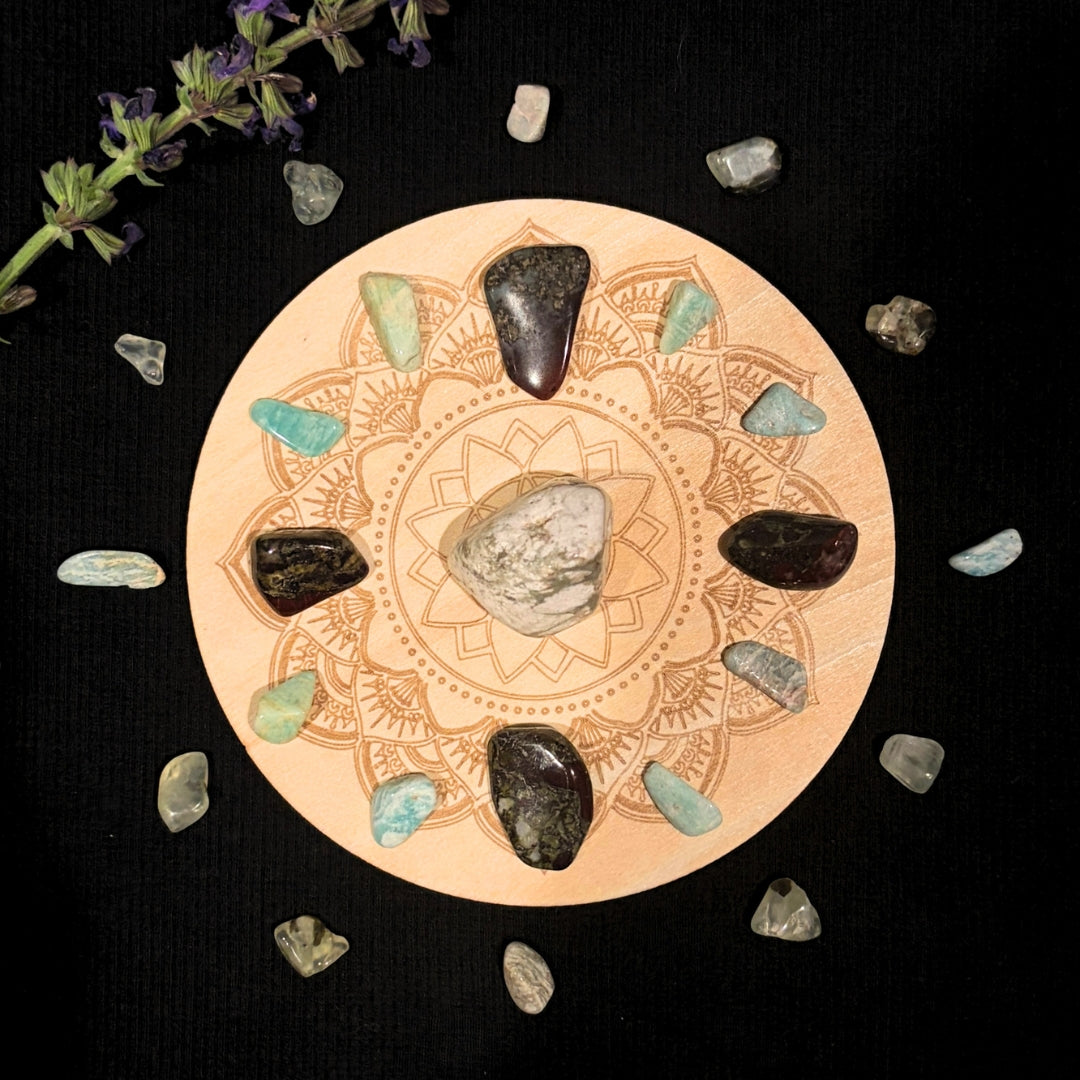 Powerful Geometry - Mandala-Style Crystal Grid