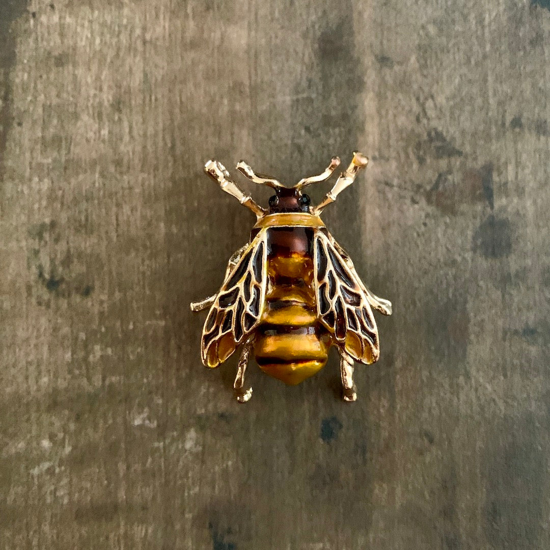 Bee Brooch - Receptive Honeybee