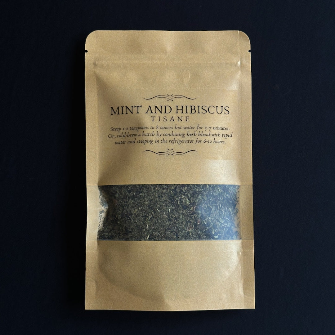 Mint and Hibiscus Tisane - Herbal Tea