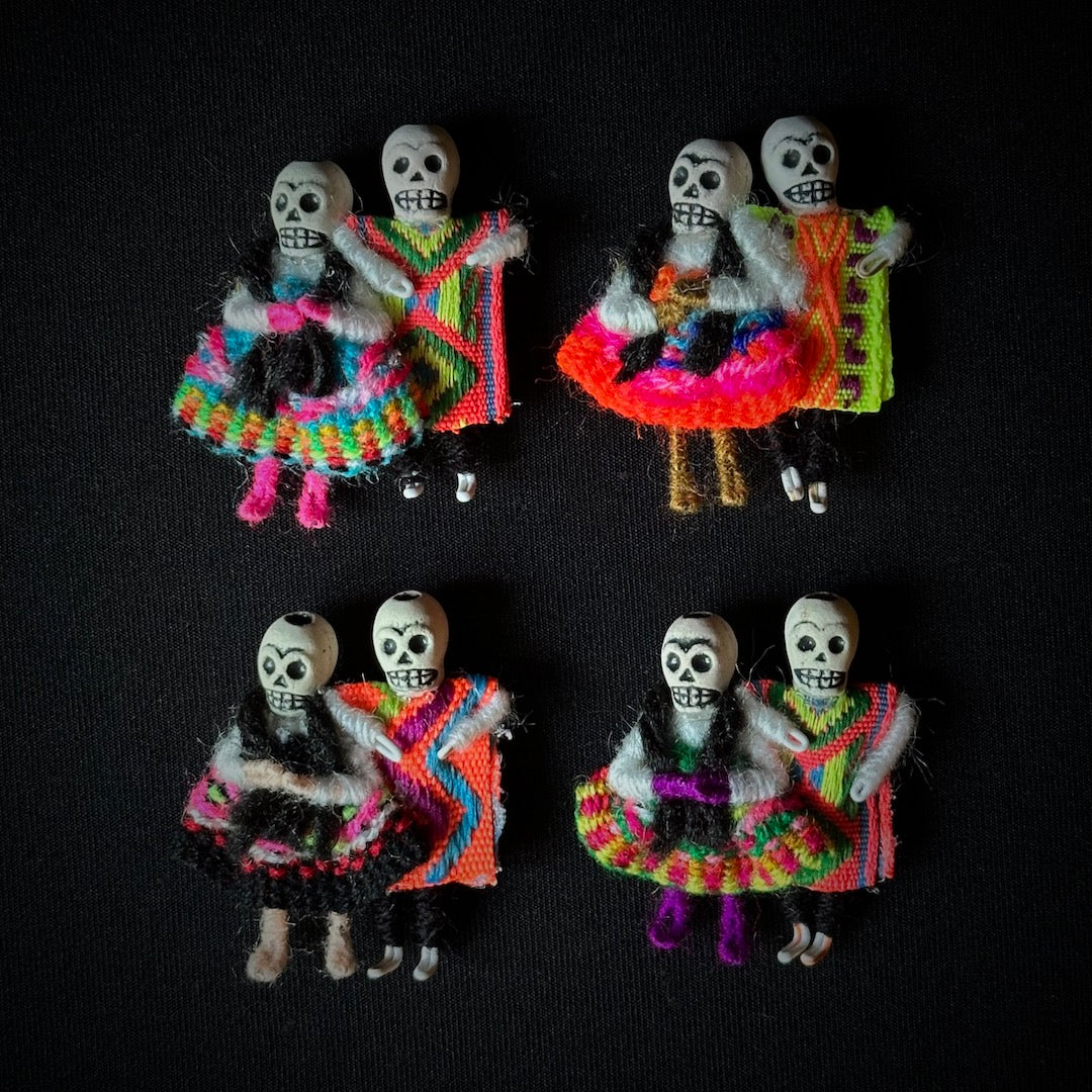 Skelly Couple - Day of the Dead Skeleton Brooch