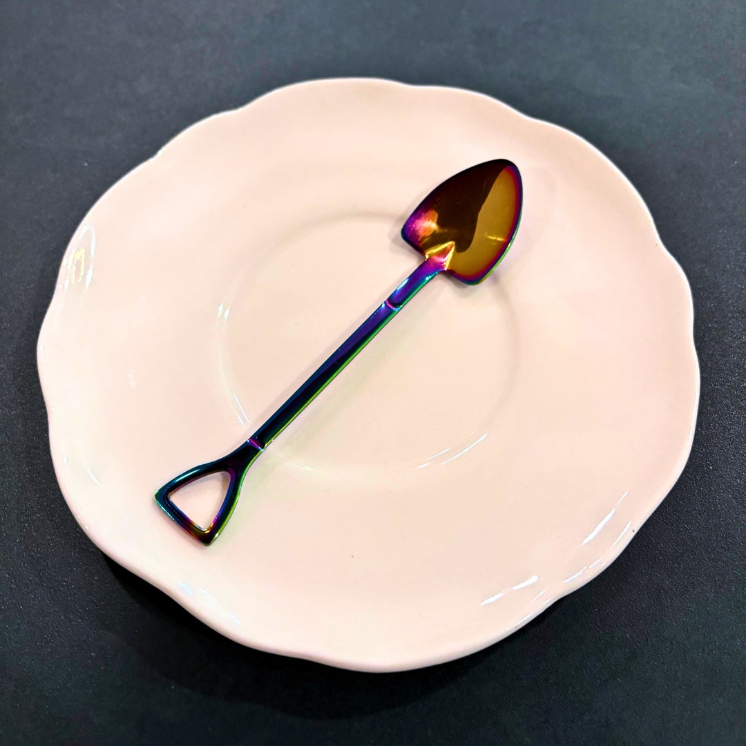 Iridescent Earth-Turning Spade - Garden Shovel Teaspoon - Oddment