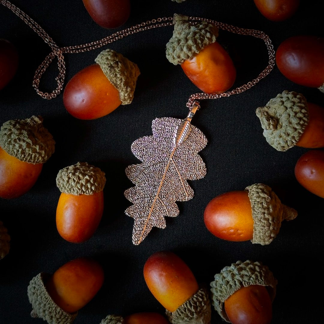 Skeleton Leaf - Electroformed Necklace
