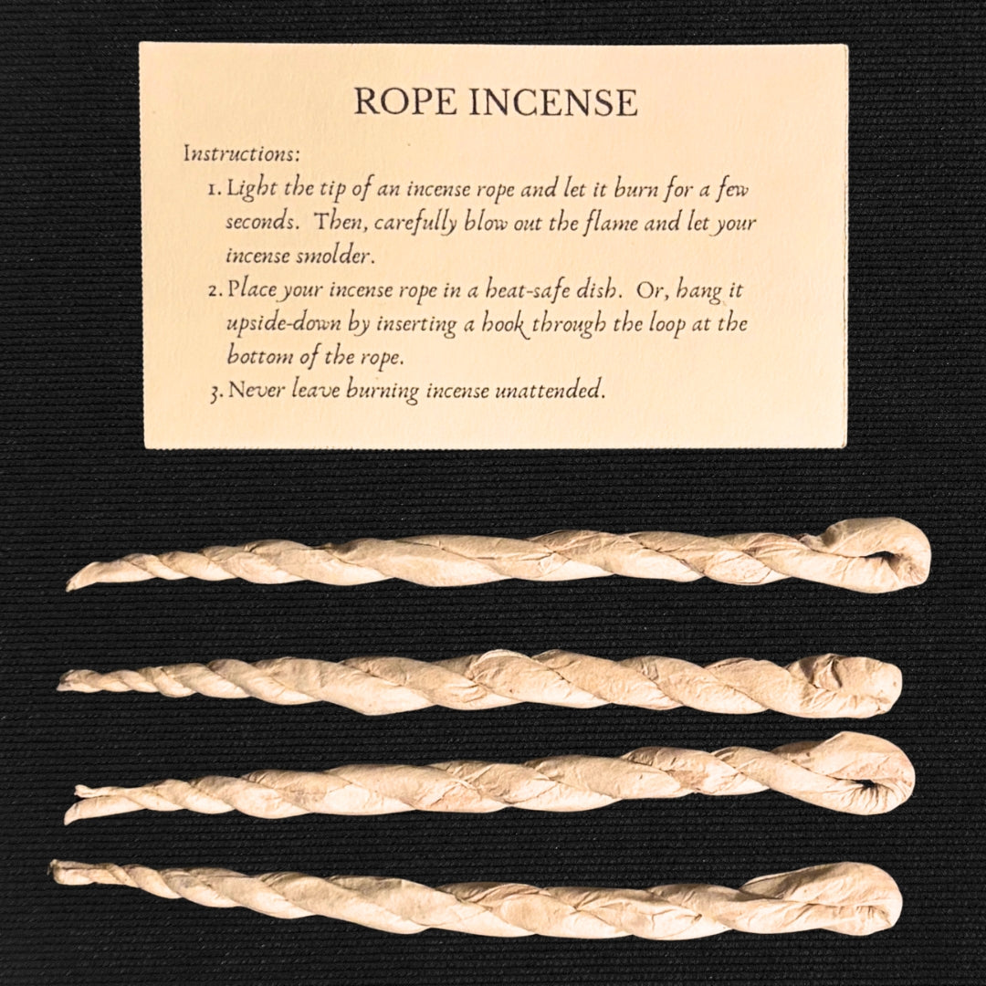 Offering to the Current - Cedarwood Rope Incense