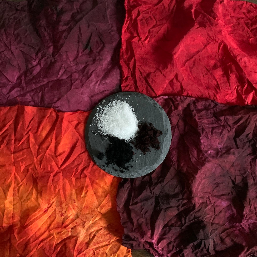 Flame-Colored Leaves - Silk Scarf Dyeing Kit
