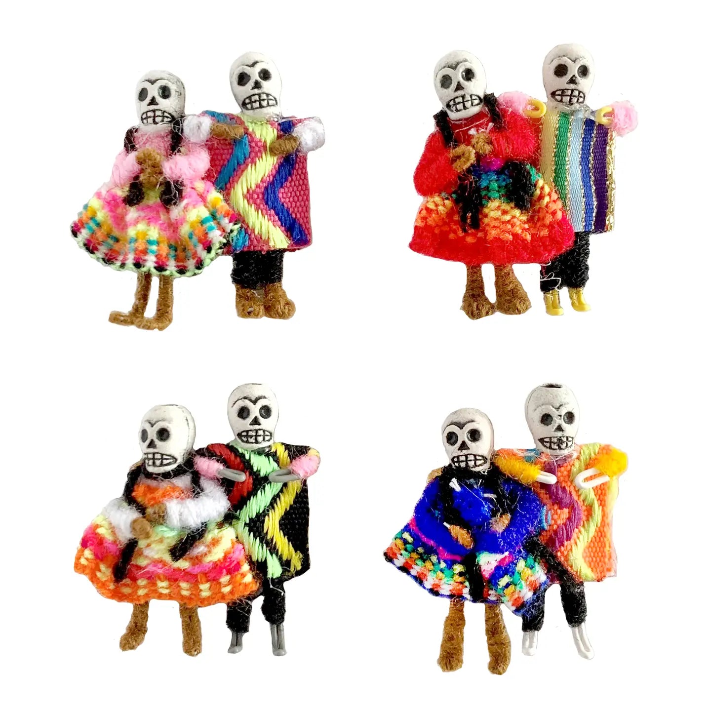 Skelly Couple - Day of the Dead Skeleton Brooch