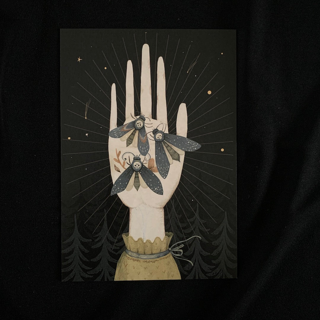 Death's-Head Hawkmoth Art Card