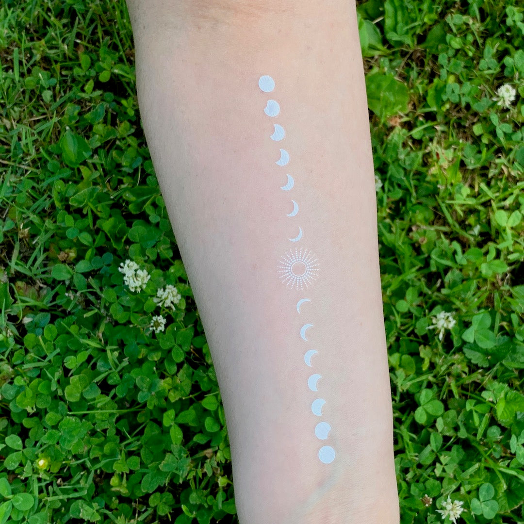 Lunar Phase Mark - Temporary Moon Tattoo