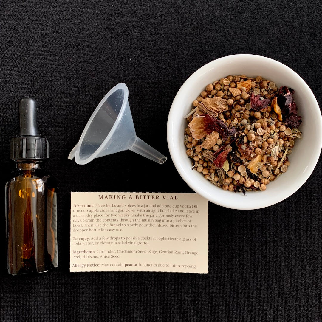 Supplies For A Bitter Vial - Cocktail Bitters Infusion Kit