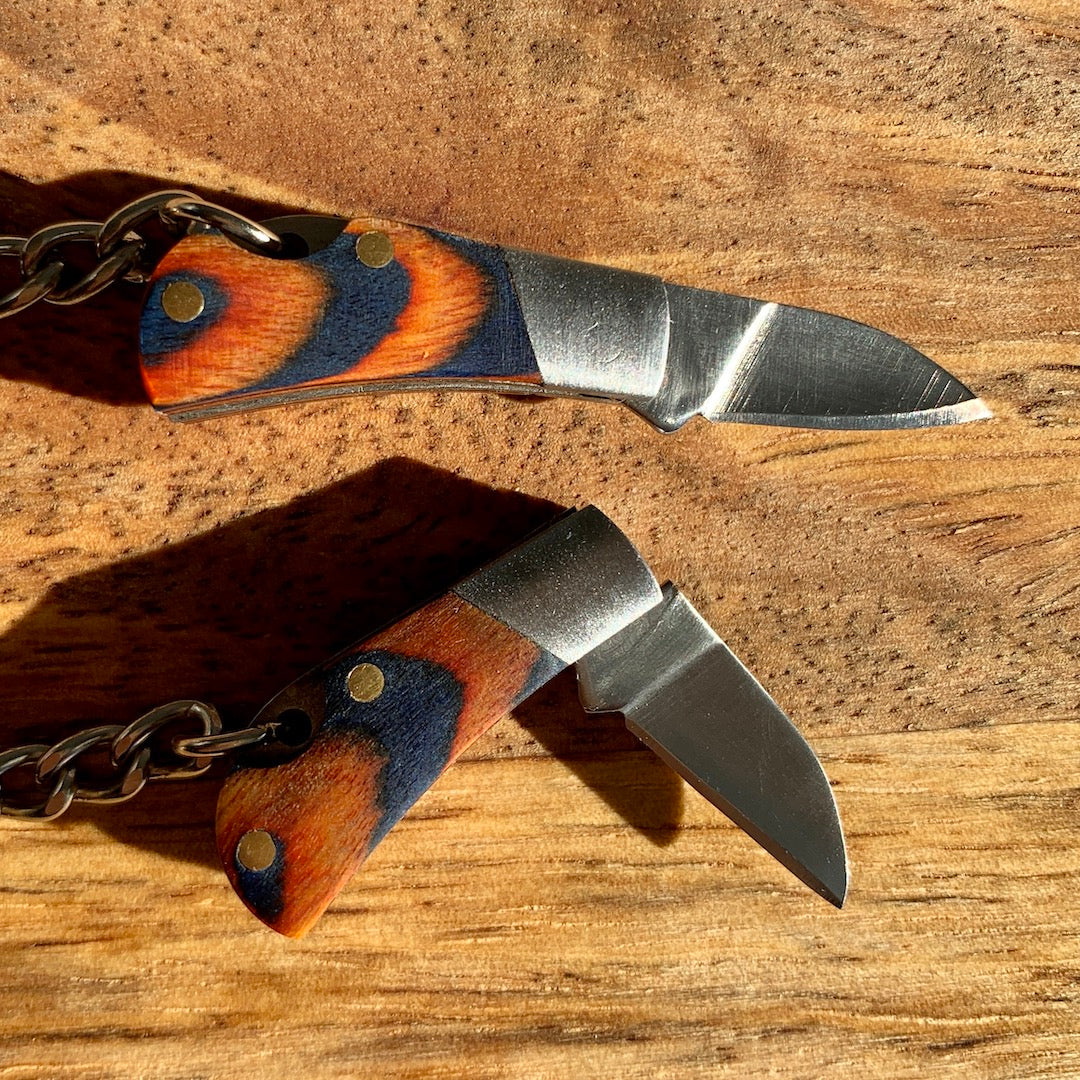 Small Pocketknife - Mini Folding Pakkawood Knife