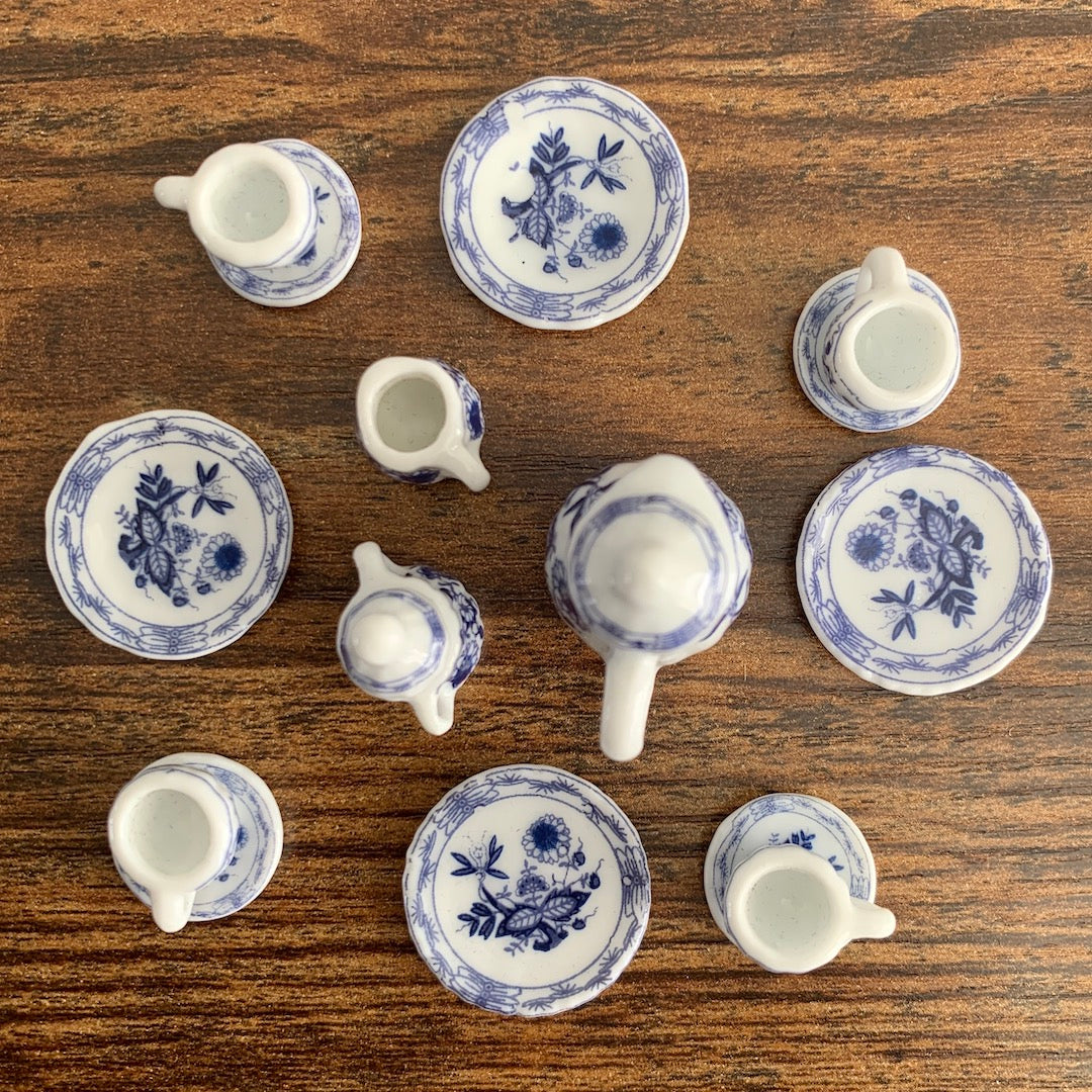 Miniature Tea Service - Floral China Tea Set