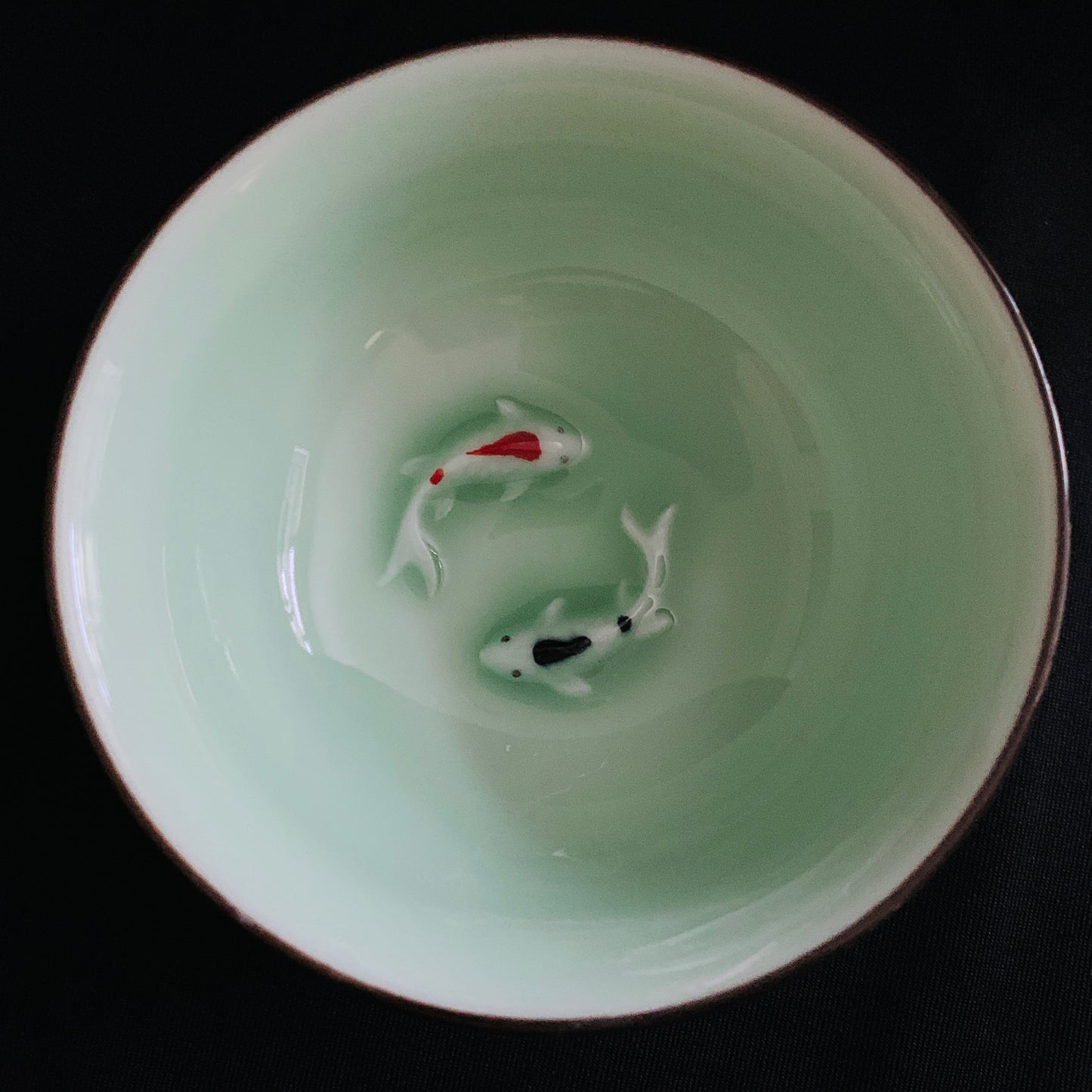 Tea Set with Koi Fish - Individual Teapot and Cup