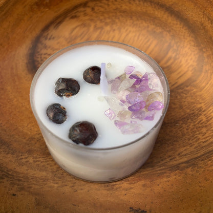 Quickened Candle - Amethyst and Juniper Berries - Oddment