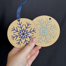 Load image into Gallery viewer, Crystals Fall - Embroidered Ornament Kit
