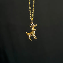 Load image into Gallery viewer, Charm of Instinct - Golden Deer Pendant
