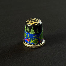 Load image into Gallery viewer, Frog Princess Thimble - Hand-Painted Wooden Fairy Tale Thimble
