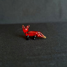 Load image into Gallery viewer, Glass Fox - Tiny Figurine
