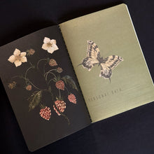 Load image into Gallery viewer, Dark Floral Supple Notebook - Softcover Journal

