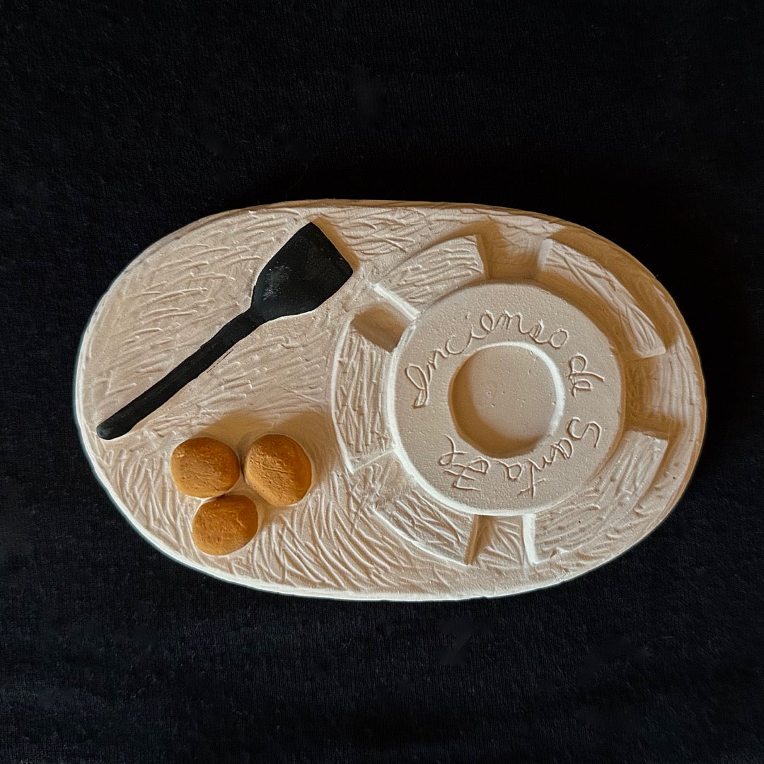 Incense Burner with Natural Piñon Incense - Miniature Oven