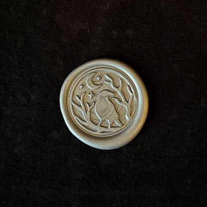 Crow and Moon - Seal Stamp and Wax