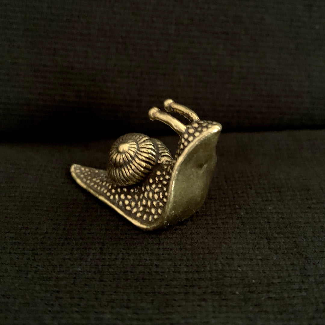 Mushroom Gardener - Brass Snail