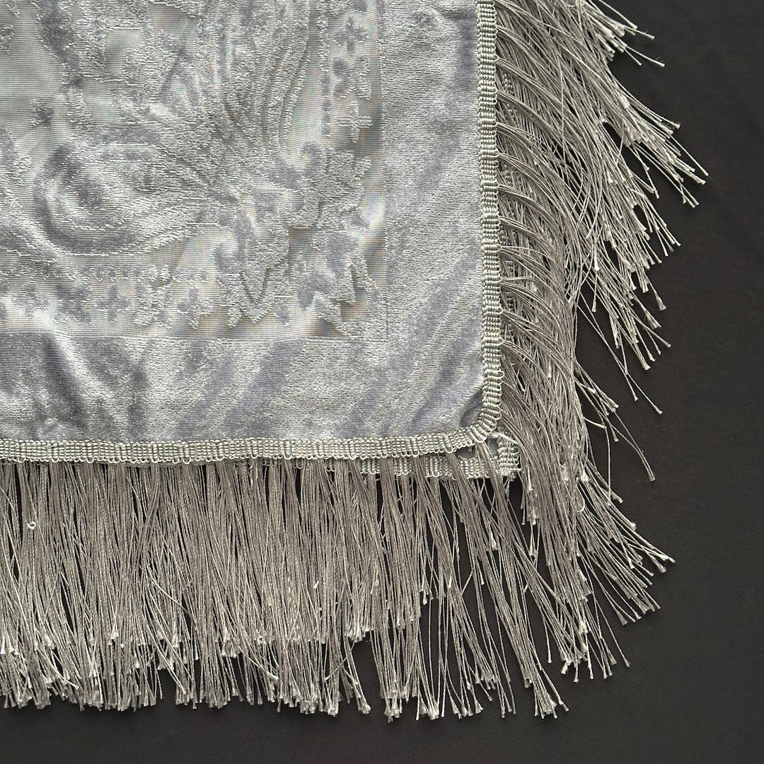 Silver Velvet Scarf - Oddment