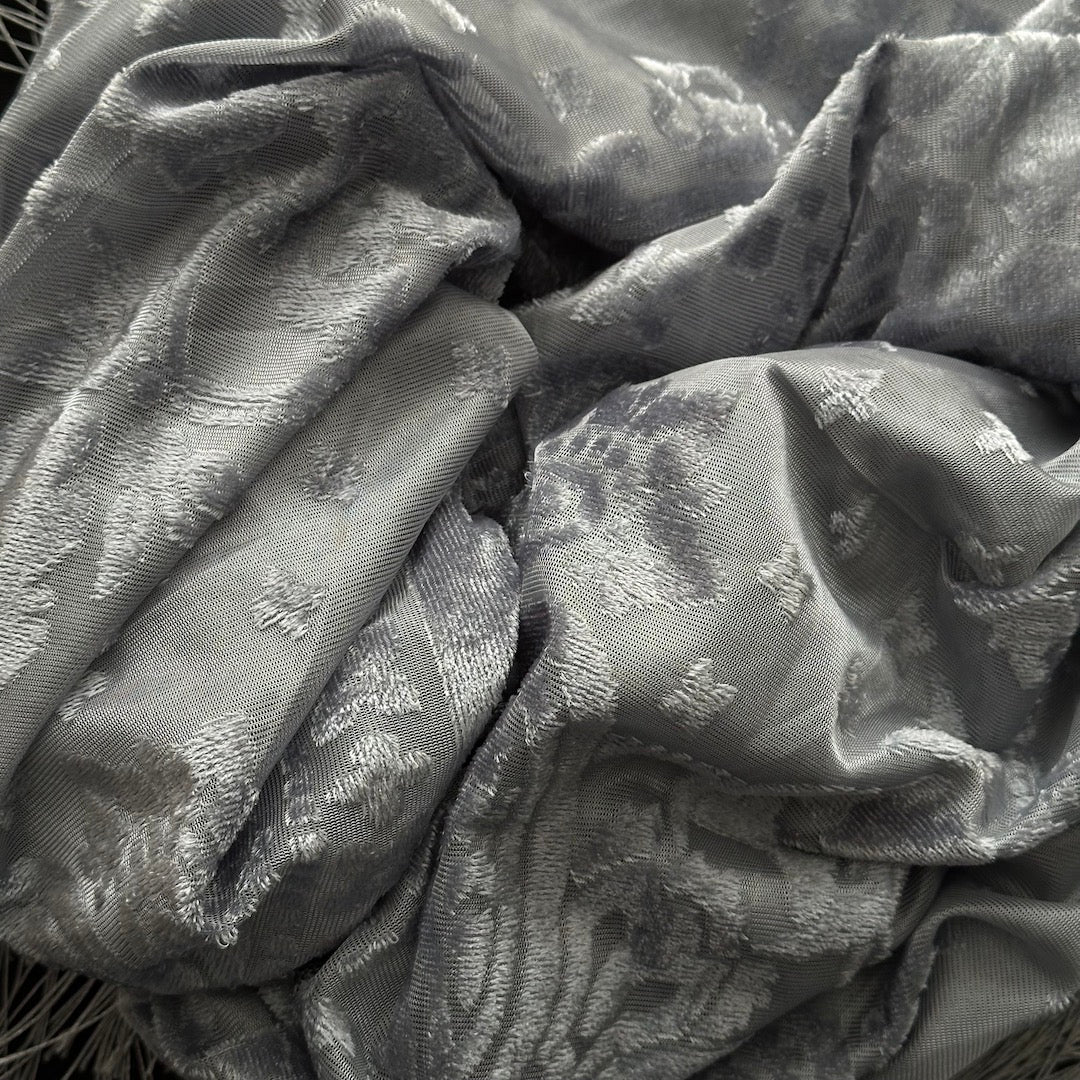 Silver Velvet Scarf - Oddment