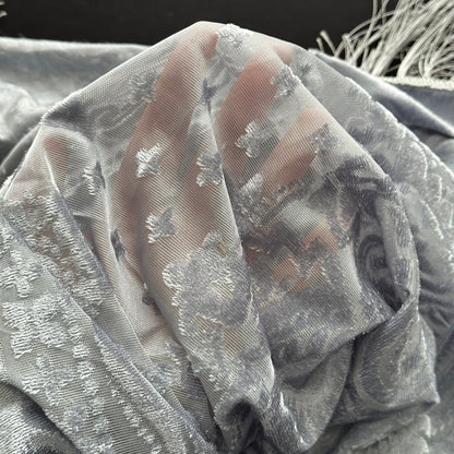 Silver Velvet Scarf - Oddment