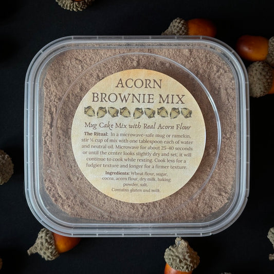 Acorn Cakes - Brownie Mug Cake Mix with Acorn Flour