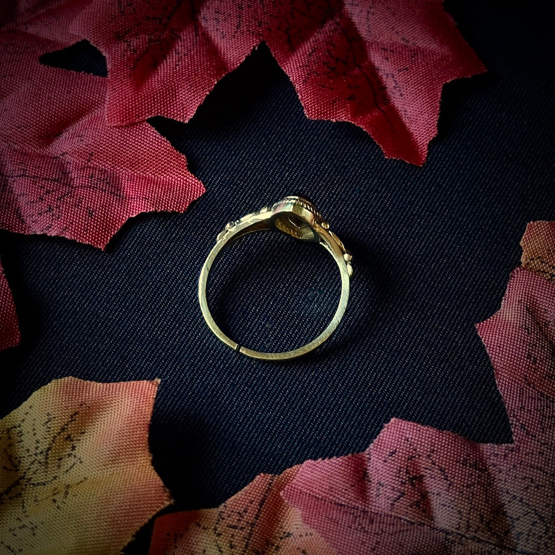 Pomegranate Seed – Adjustable Garnet Ring