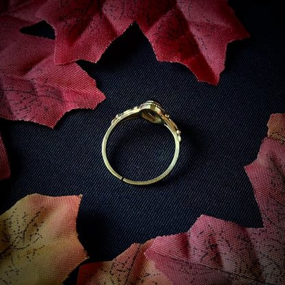 Pomegranate Seed – Adjustable Garnet Ring