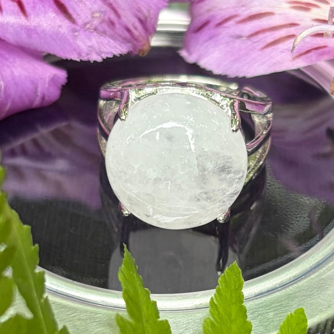 Silver-Tone Ring with Choice of Crystal - Oddment