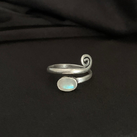 Misty Ring - Adjustable Moonstone Ring