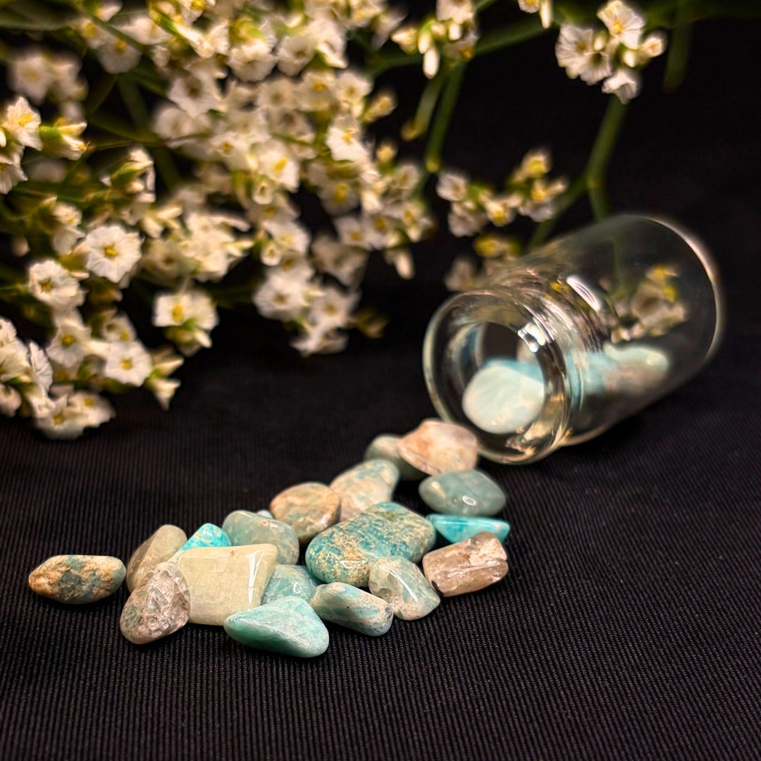 Calming Stones - Jar of Amazonite Chips