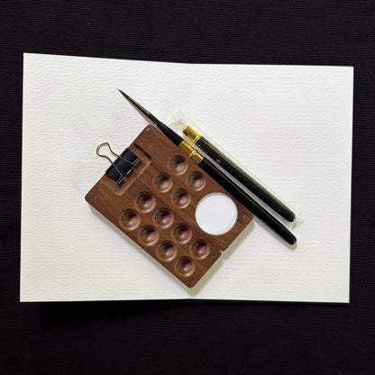 Artist’s Tools Set (Notebook, Travel Brushes, and Palette) - Oddment