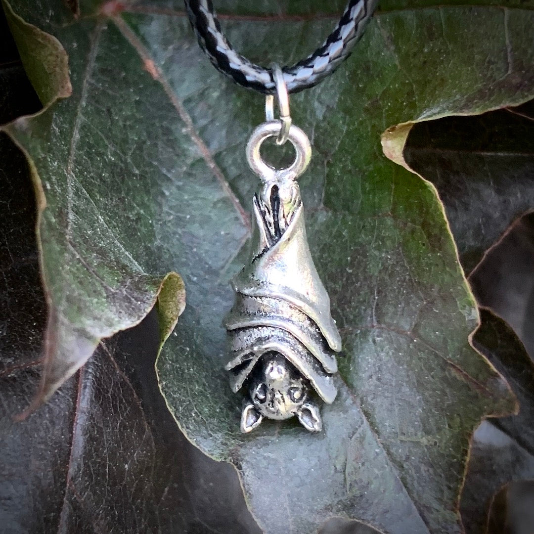 Bat Talisman - Pendant On Black Cord