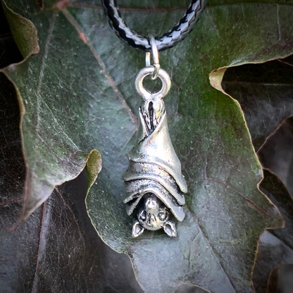 Bat Talisman - Pendant On Black Cord