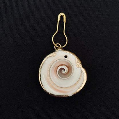 Spiral Spell - Gilded Shell Pin