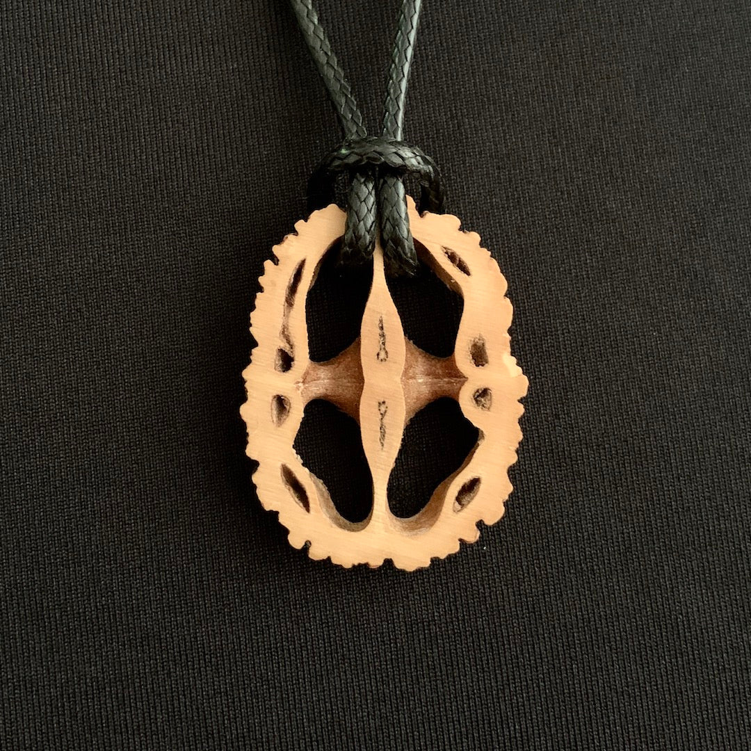 Walnut-Shell Amulet - Black Walnut Necklace