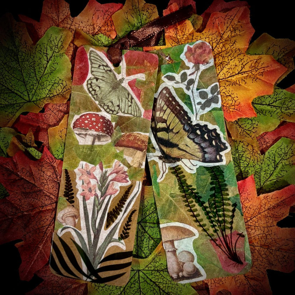 Leaves to Mark Your Spot - Collaged Bookmark Kit